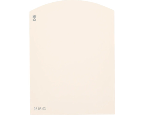 Farbmusterkarte C46 Off-White Farbwelt orange 9,5x7 cm