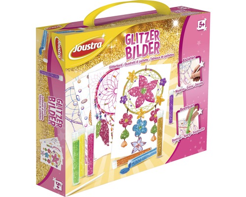 Joustra Glitzer Bilder Bastelset im Karton