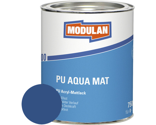 MODULAN 6200 PU Lack Aqua Matt RAL 5010 enzianblau 750 ml MODULAN 6200 PU Lack Aqua Matt RAL 5010 enzianblau 750 ml