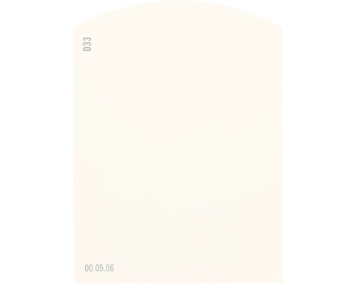 Farbmusterkarte D33 Off-White Farbwelt rot 9,5x7 cm