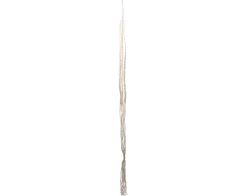 Makramee Blumenampel L 120 cm Baumwolle weiß