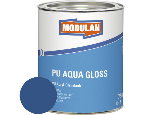 MODULAN 6200 PU Lack Aqua Gloss RAL 5010 enzianblau 750 ml MODULAN 6200 PU Lack Aqua Gloss RAL 5010 enzianblau 750 ml