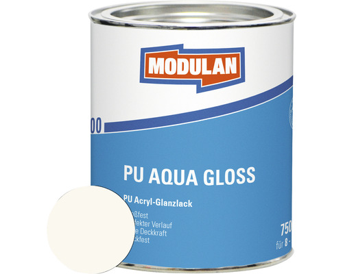 MODULAN 6200 PU Lack Aqua Gloss RAL 9010 reinweiß 750 ml MODULAN 6200 PU Lack Aqua Gloss RAL 9010 reinweiß 750 ml
