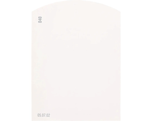 Farbmusterkarte D40 Off-White Farbwelt rot 9,5x7 cm
