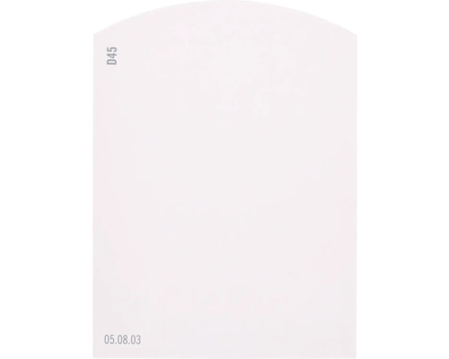 Farbmusterkarte D45 Off-White Farbwelt rot 9,5x7 cm