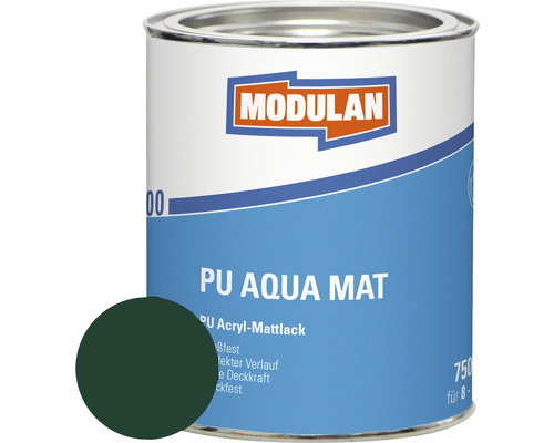 MODULAN 6200 PU Lack Aqua Matt RAL 6005 moosgrün 750 ml MODULAN 6200 PU Lack Aqua Matt RAL 6005 moosgrün 750 ml