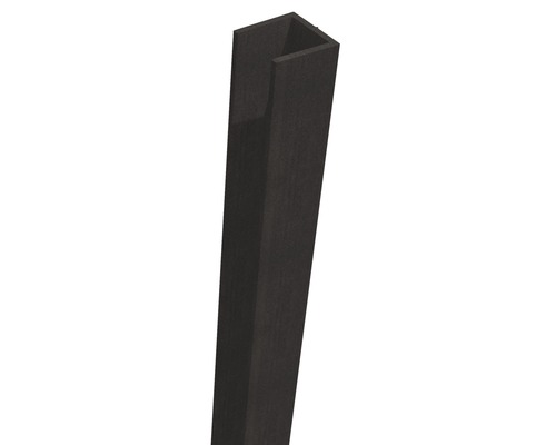 Sombra Rahmen 40er 183 cm schwarz Dunkelgraues U-Profil aus Kunststoff