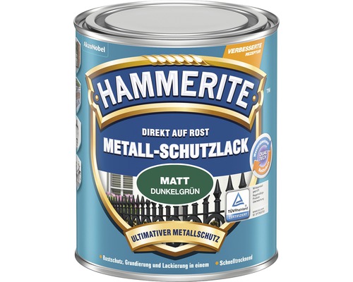 HAMMERITE Metallschutzlack matt Dunkelgrün 250 ml