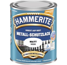 Hammerite Metallschutzlack, direkt auf Rost, matt weiss im Farbbehälter