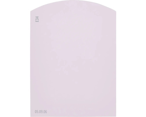 Farbmusterkarte E34 Off-White Farbwelt lila 9,5x7 cm