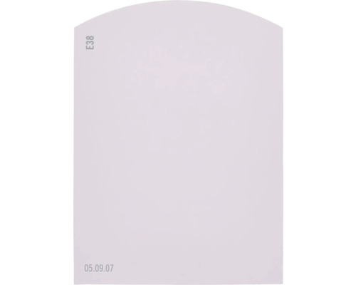 Farbmusterkarte E38 Off-White Farbwelt lila 9,5x7 cm
