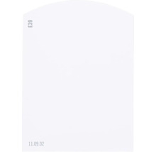 Farbmusterkarte E39 Off-White Farbwelt lila 9,5x7 cm