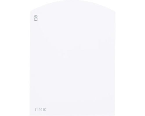 Farbmusterkarte E39 Off-White Farbwelt lila 9,5x7 cm