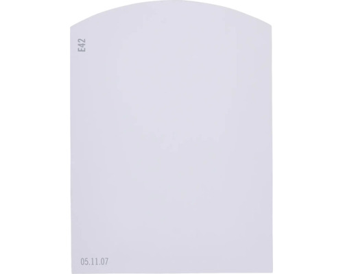 Farbmusterkarte E42 Off-White Farbwelt lila 9,5x7 cm