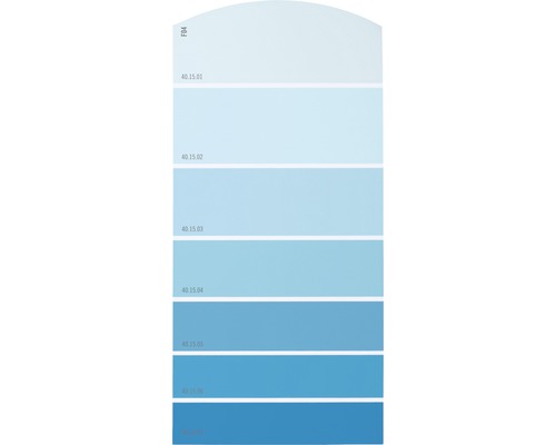 Farbmusterkarte F04 Farbwelt blau 21x10 cm