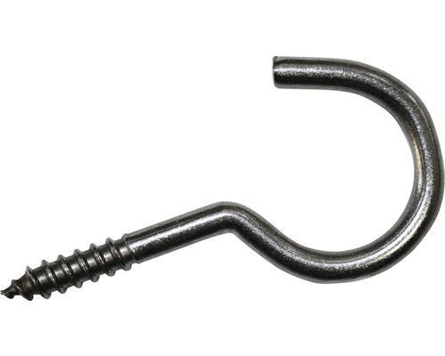 Wäscheleinenhaken 5,2x80 mm Edelstahl A2 20 Stück Metallhaken mit Schraubgewinde