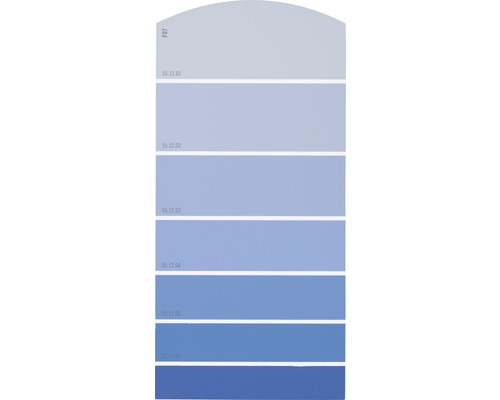 Farbmusterkarte F07 Farbwelt blau 21x10 cm