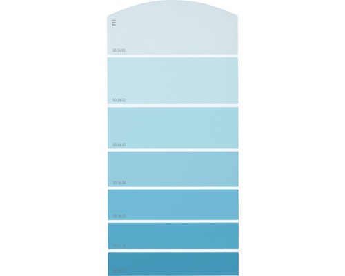 Farbmusterkarte F11 Farbwelt blau 21x10 cm