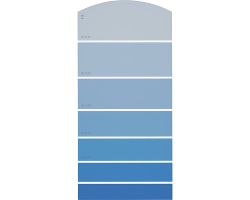 Farbmusterkarte F15 Farbwelt blau 21x10 cm