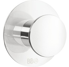 Handtuchhaken Beslagsboden Design Ø 48 mm edelstahl rund chrom