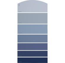 Farbmusterkarte F26 Farbwelt blau 21x10 cm