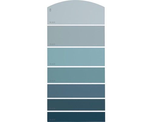 Farbmusterkarte F29 Farbwelt blau 21x10 cm