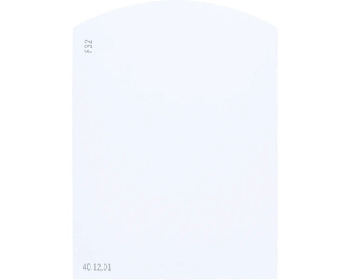 Farbmusterkarte F32 Off-White Farbwelt blau 9,5x7 cm