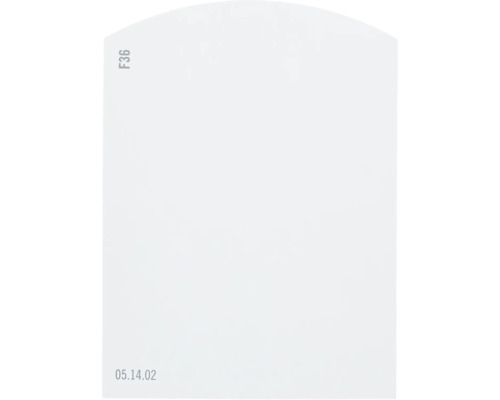 Farbmusterkarte F36 Off-White Farbwelt blau 9,5x7 cm