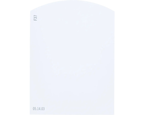 Farbmusterkarte F37 Off-White Farbwelt blau 9,5x7 cm