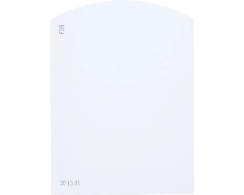 Farbmusterkarte F39 Off-White Farbwelt blau 9,5x7 cm