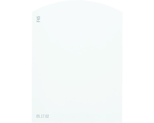 Farbmusterkarte F45 Off-White Farbwelt blau 9,5x7 cm