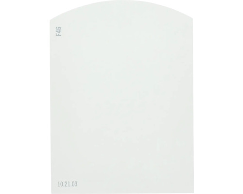 Farbmusterkarte F46 Off-White Farbwelt blau 9,5x7 cm