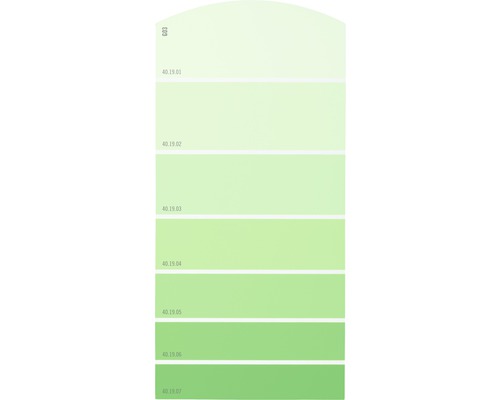 Farbmusterkarte G03 Farbwelt grün 21x10 cm