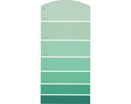 Farbmusterkarte G14 Farbwelt grün 21x10 cm