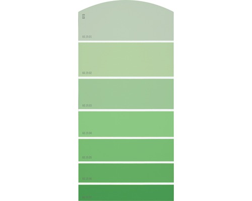 Farbmusterkarte G15 Farbwelt grün 21x10 cm