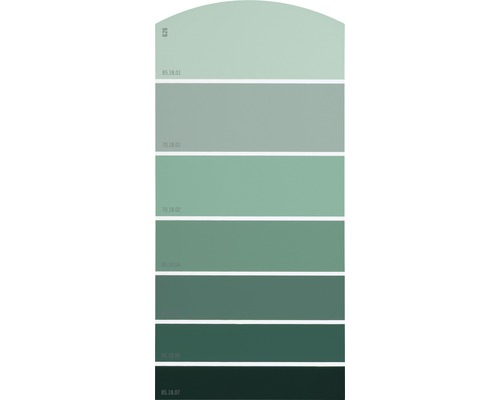 Farbmusterkarte G26 Farbwelt grün 21x10 cm