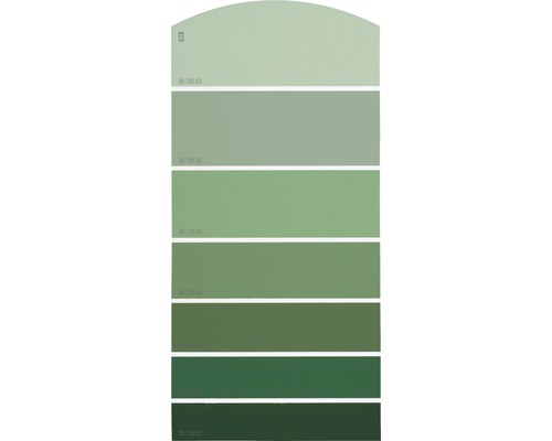 Farbmusterkarte G28 Farbwelt grün 21x10 cm