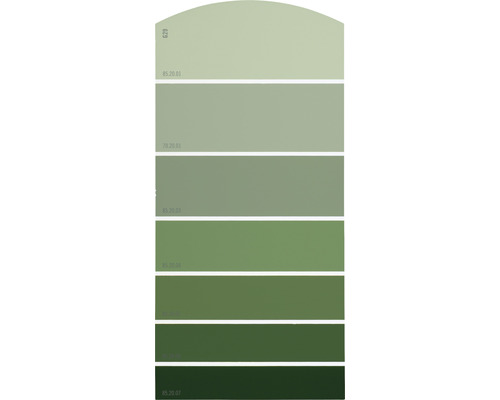 Farbmusterkarte G29 Farbwelt grün 21x10 cm