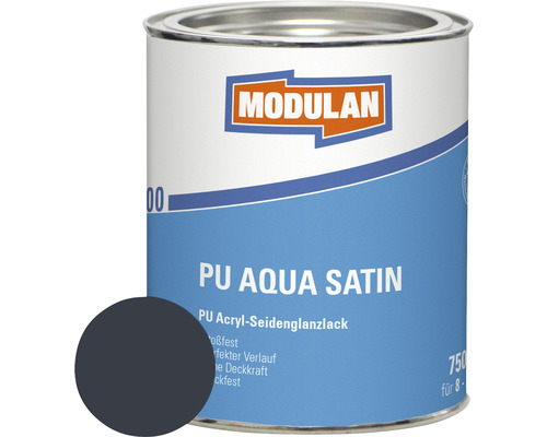 MODULAN 6200 PU Lack Aqua Satin RAL 7016 anthrazit 750 ml