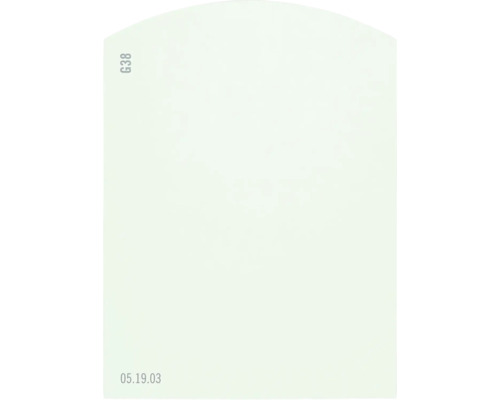 Farbmusterkarte G38 Off-White Farbwelt grün 9,5x7 cm