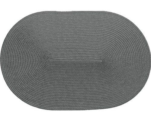 Tischset Woven oval grau 30x45 cm