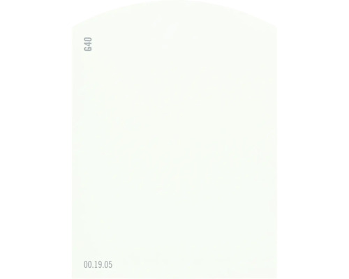 Farbmusterkarte G40 Off-White Farbwelt grün 9,5x7 cm
