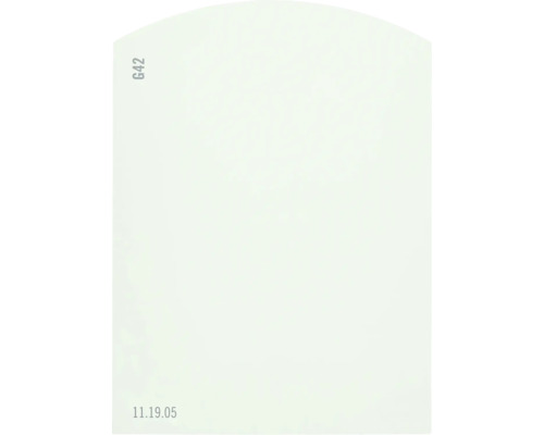 Farbmusterkarte G42 Off-White Farbwelt grün 9,5x7 cm