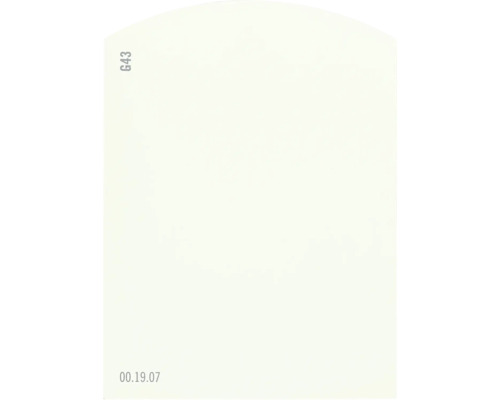 Farbmusterkarte G43 Off-White Farbwelt grün 9,5x7 cm