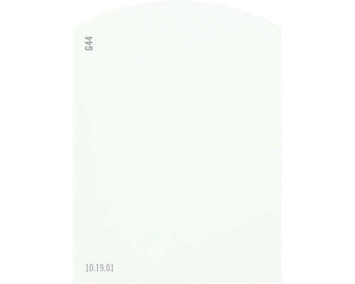 Farbmusterkarte G44 Off-White Farbwelt grün 9,5x7 cm