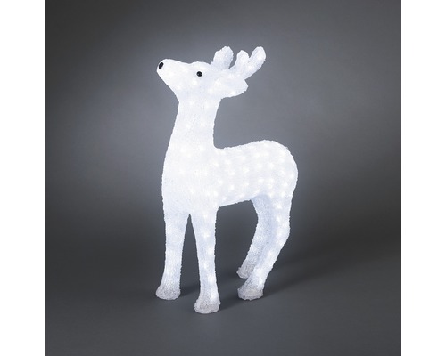 Leuchtfigur Konstsmide LED Acryl Rentier H 60 cm 176 LEDs Lichtfarbe kaltweiß