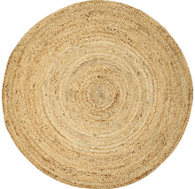 Runder Teppich aus Naturfaser