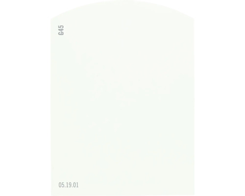 Farbmusterkarte G45 Off-White Farbwelt grün 9,5x7 cm