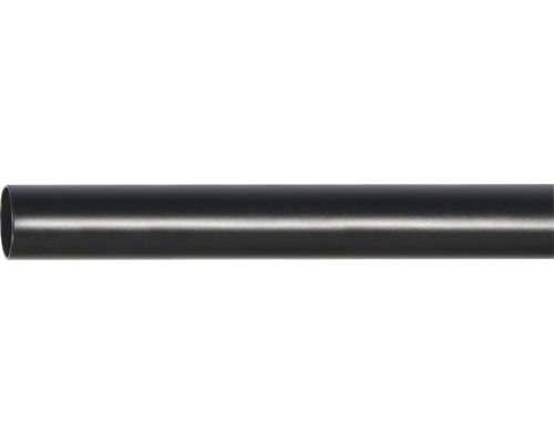 Vorhangstange Rivoli schwarz 120 cm Ø 20 mm Schwarzes Kunststoffrohr