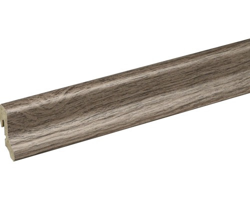 SKANDOR Sockelleiste Pinus grau FOKI121 FU18L 18,5 x 38,5 x 2400 mm Fußleiste mit Holzdekor